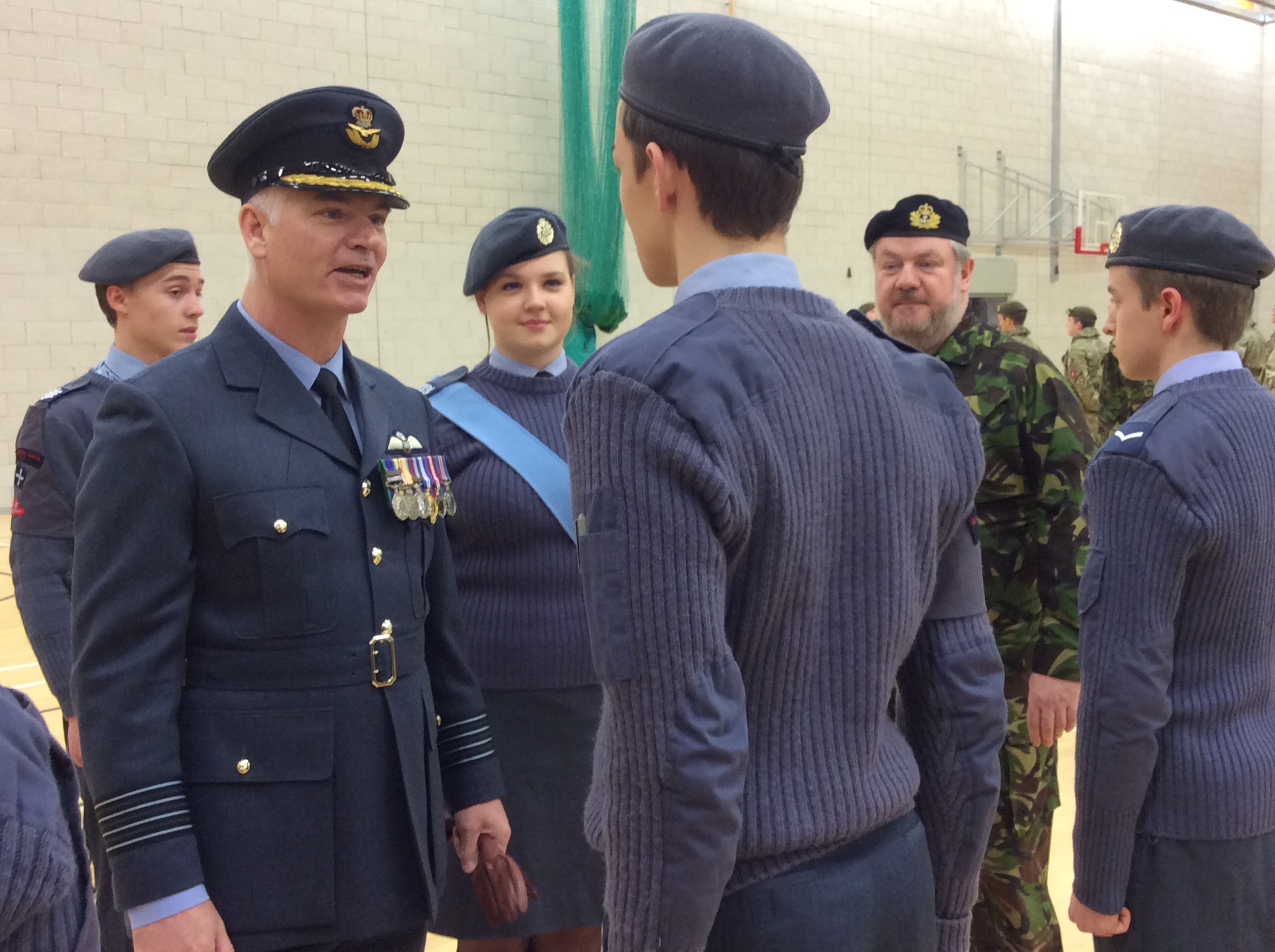 CCF Biennial Inspection with Group Captain Stirrat, 21st March 2016